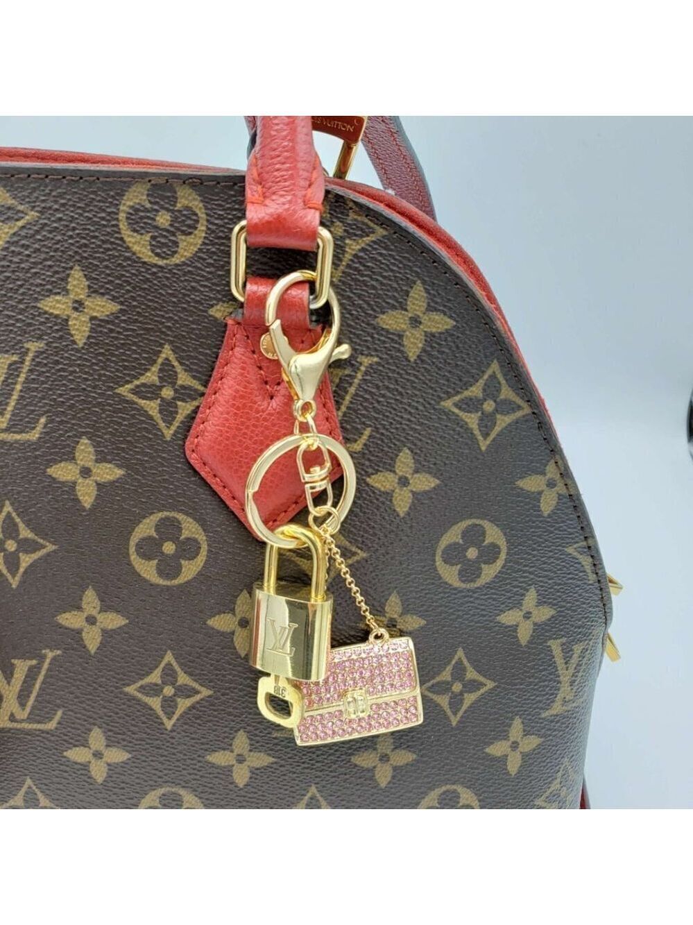 Authentic Louis Vuitton Lock & Key with unbranded Bagcharm, Keycharm, Keychain